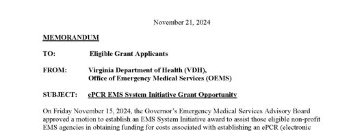 ePCR Special Initiative Grant